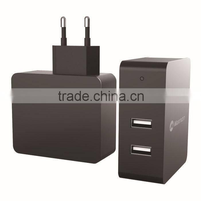 High Quality3 Port USB Rapid Wall Charger home charger with EU/US/AU/KC Plug