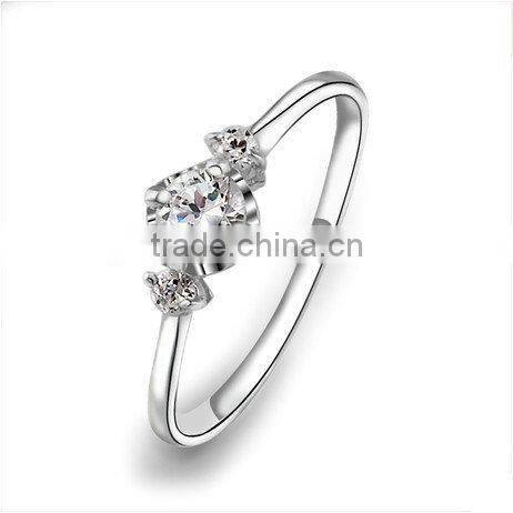 14K White Gold New design gold finger ring