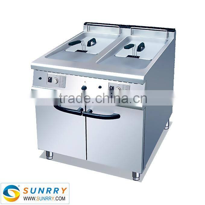 Commercial electric home fat fryers with fry pan deep 40 liters (SY-GF700A SUNRRY)