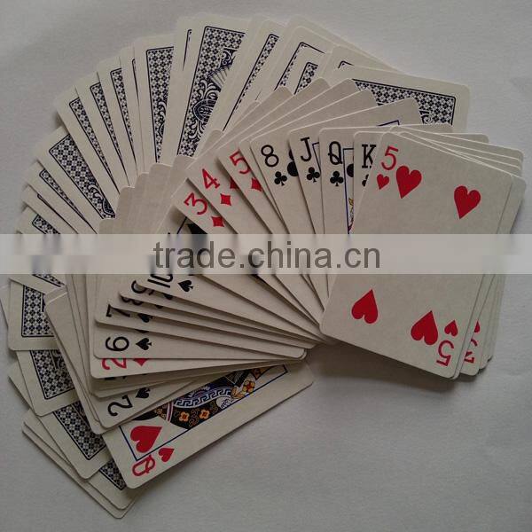 High quality special playing cards of two sides customized poker