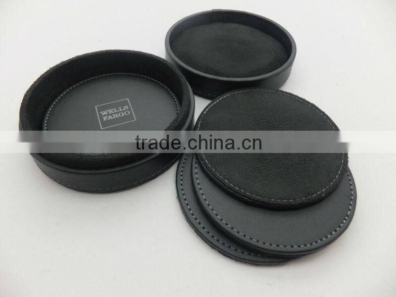 Excellent Fancy Round Leather Coaster Wholesale
