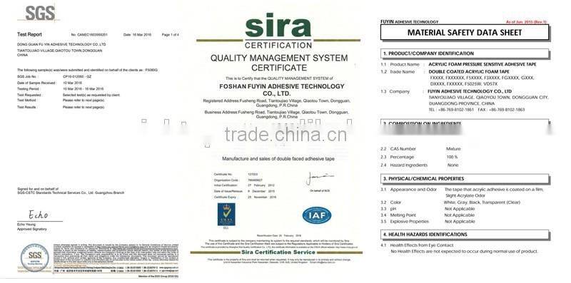 0.28mm Thickness White PVC Tape