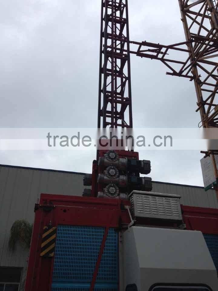 25m 100m tower crane tower hoist for building construction