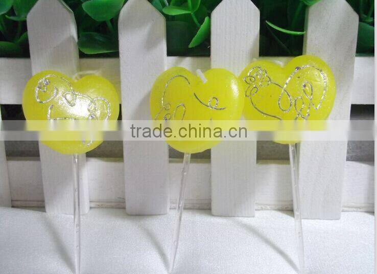 Hot Sell Paraffin Wax Candle Heart Shaped Carved Candles
