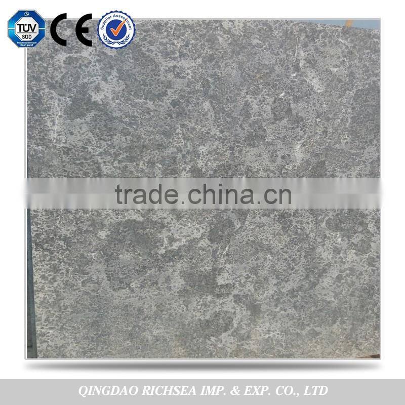 China Cheapest Flamed Pave Stone Blue Limestone Slab