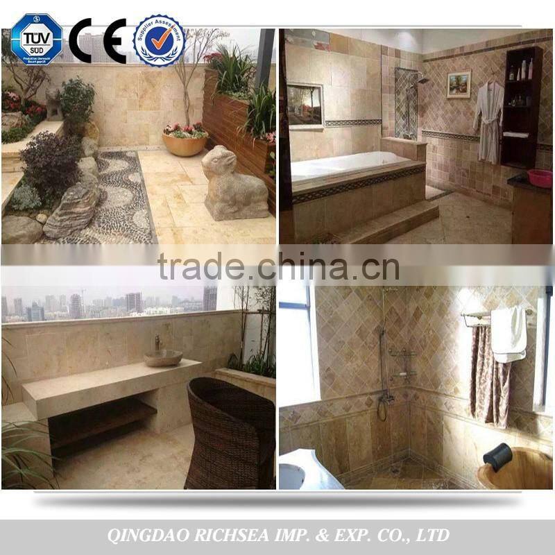 Dark color 60*60 travertine tiles