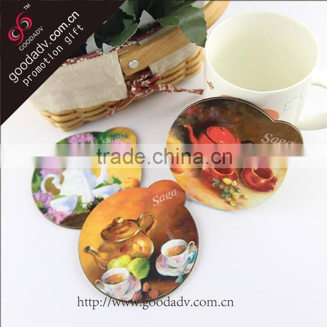 China low price new product coffee pattern coaster