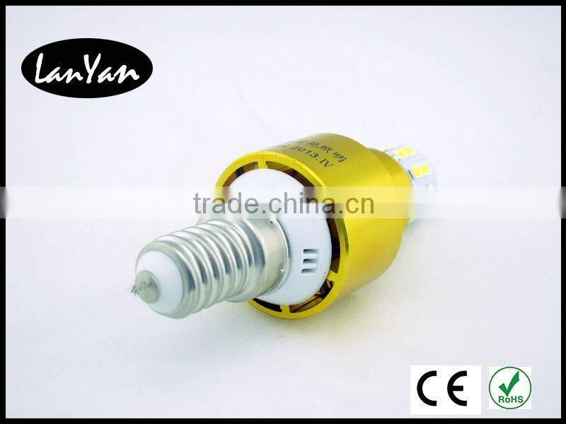 4W e12 tail shape led candle light with CE ROHS GS SA