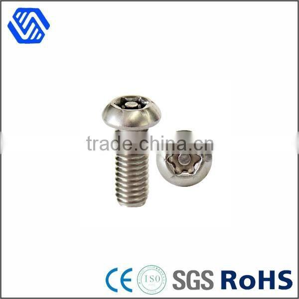 torx head screw fasterner stainless steel anti theft screw bolt