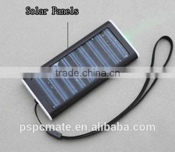 Black 1200mah Solar Battery Panel Charger For Smart Phone, Camera, MP3/MP4, PDA