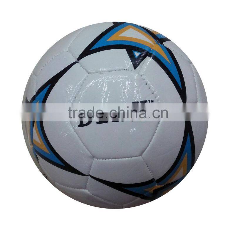 Hot sell promotion cheap customized print machine stitched PVC soccer ball/ football