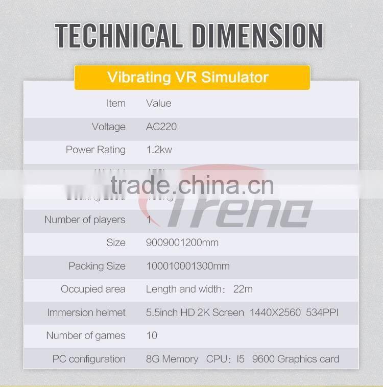 2016 Guangzhou Zhuoyuan 9d theatre simulator VR equipment with wonderful vr 9d theatre simulator