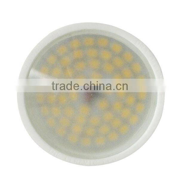 gu10 smd 5w 500lm spotlight 12V/ 85-265VAC warmwhite /white