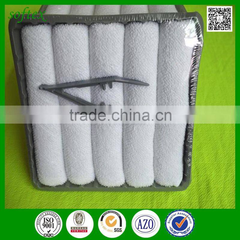 wholesale china Airplane Terry 10x10 cotton Airline Hot Cold Wet Towel / Refreshing Towel