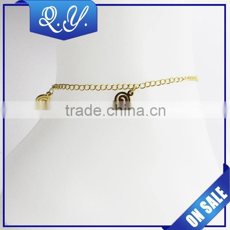 18K Gold Plated Stainless Steel Foot Jewelry Anklet Chain Gold Chain Design for Girls