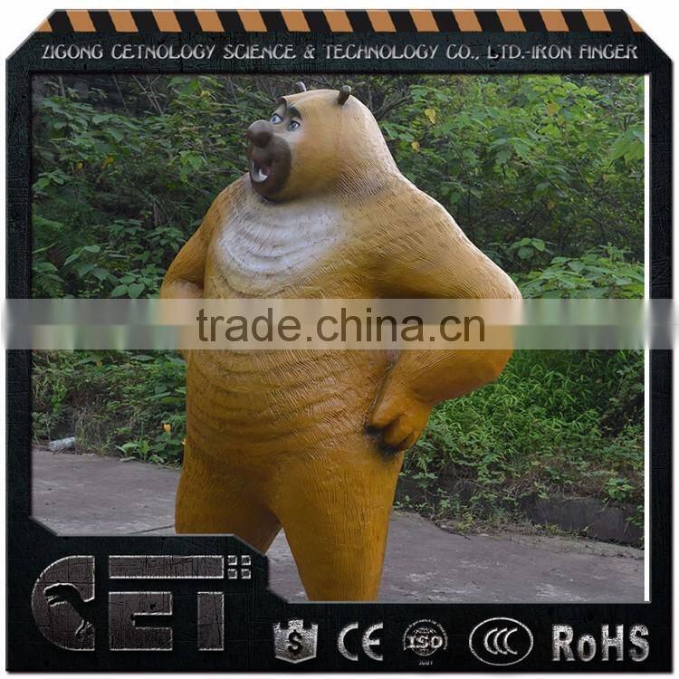 life size animal replica Bear Sculpture Shopping Mall Decoration