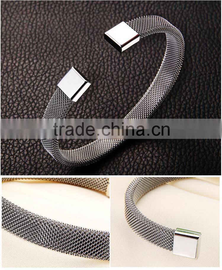 2016 mesh Stainless Steel Fashion Jewelry Magnetic Bracelet/Bangle