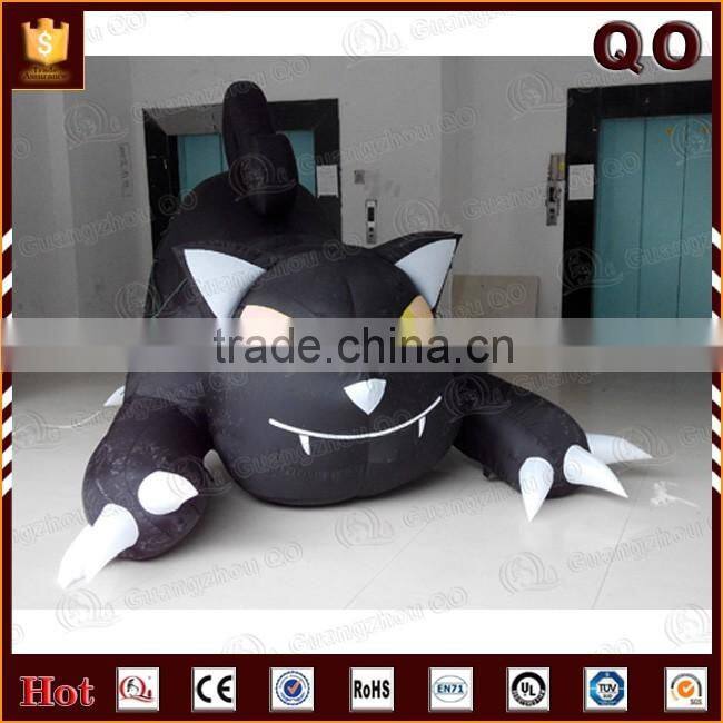Alibaba China giant durable cartoon cat halloween decoration inflatable animal