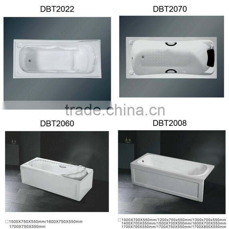 DBT2069 acrylic cheap small bathtub sizes