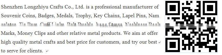 Custom metal plates for clothing show in souvenirs