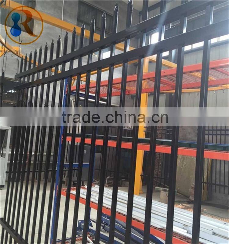 Hot sale steel tubular security fence( factory ,ISO 9001 certificate )