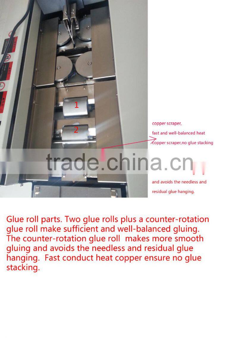 Electric A4 Three roller with side gluing perfect binder