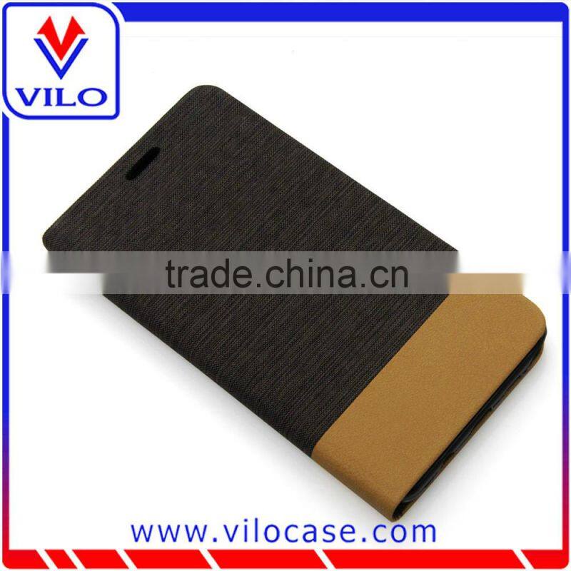 QR code local language slim smart leather cover for Samsung S6