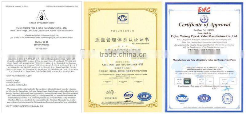 304 Stainless Steel Sanitary strainer filter