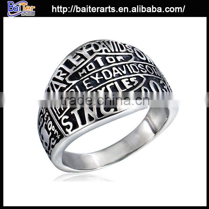 Hot men's titanium ruby ring ,316L stinless steel ruby ring