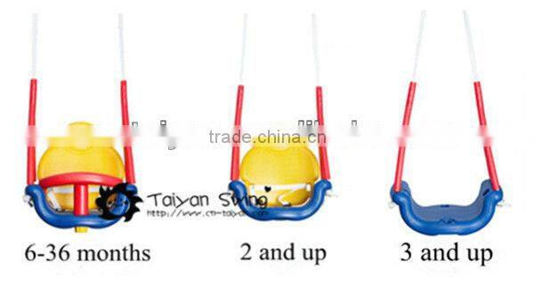 Plastic Colorful Baby Swing Chair with Rope