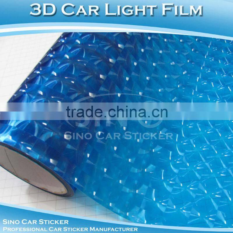 0.3x10m 3D Red Car Film Cat Eyes Car Light Decoration Tint Vinyl
