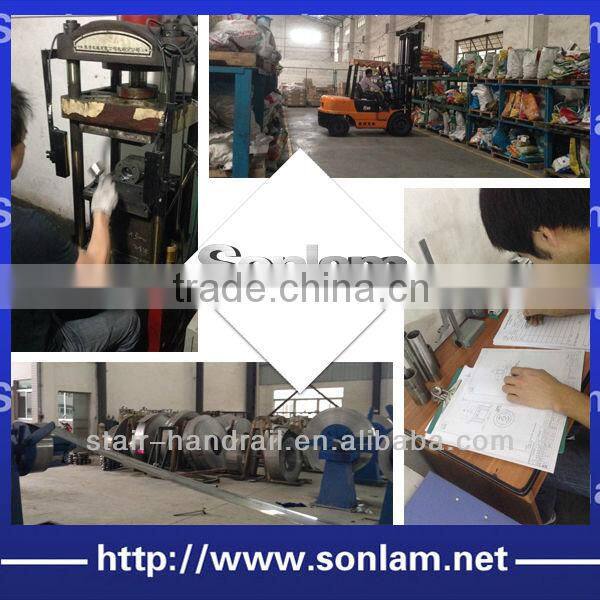 304 stainless steel square slotted tube for glass