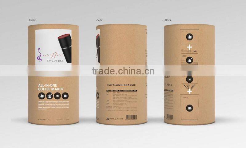 Eco BPA thermo Portable coffee maker with double wall stainless steel tumbler