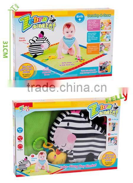Wholesale Price Soft Material Cute Zebra Baby Rug