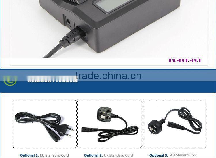 High quality fast double charger for Canon LP-E6 LP-E8 LP-E12 EN-EL14 EN-EL15 battery