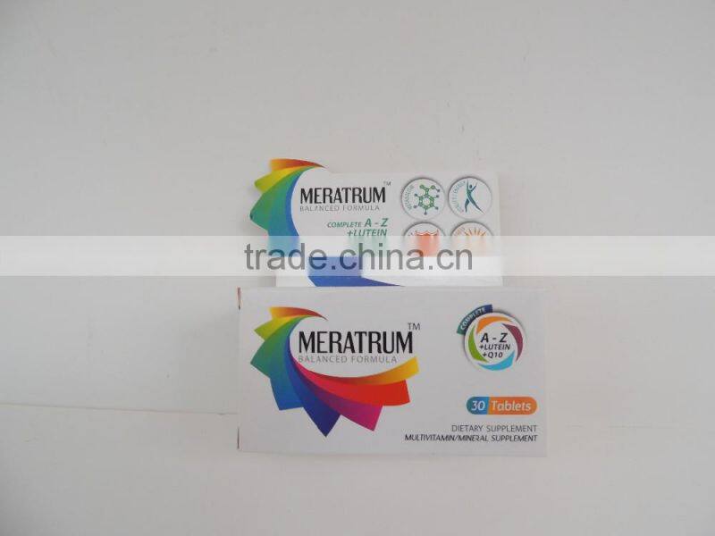 Custom Logo paper box with hanger for medicine box