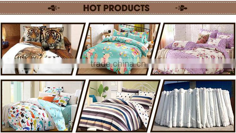 100% Polyester Microfiber double Size 3D Bedding Set Made In China