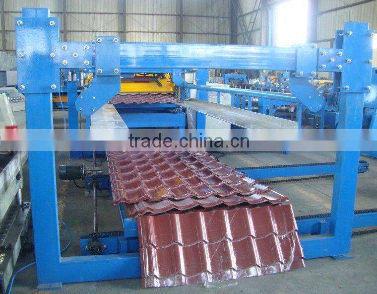 colour steel Roof and step tile making machine