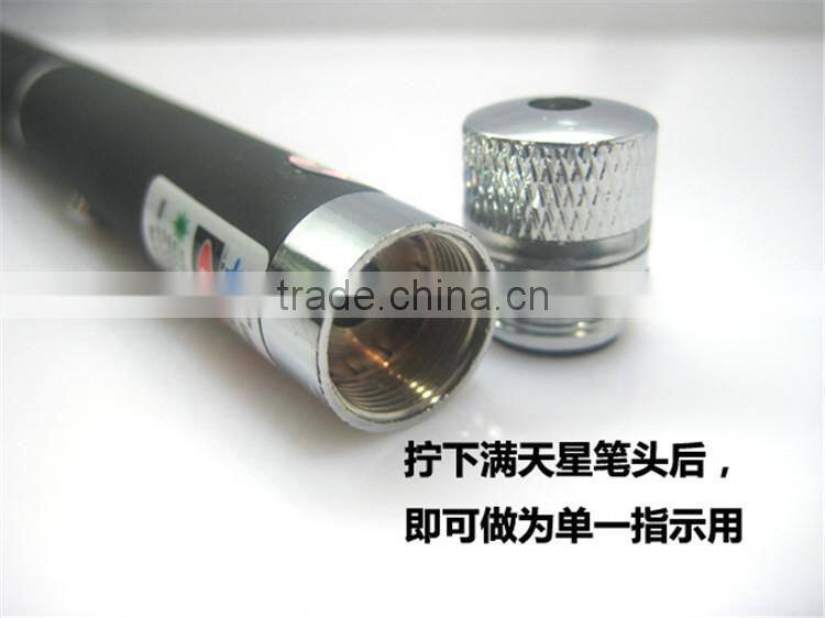 High Powerful 50mw Green Laser Pointer Pen with All Star Head, Aluminum Material Laser Pen, Long Distance Laser Pointer