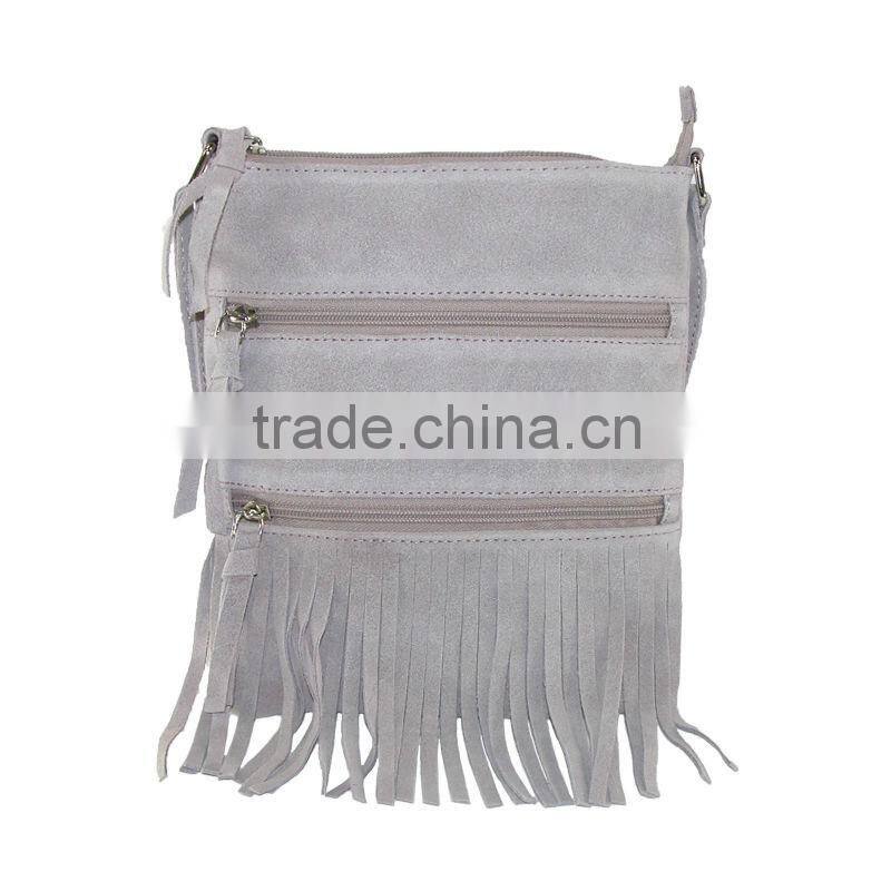 Cross body suede fringe bag wholesale