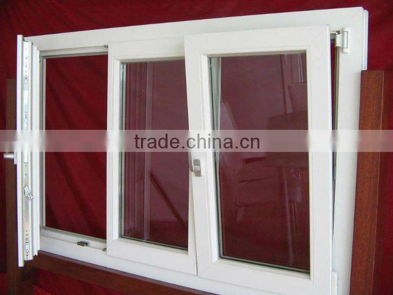 Tinted color PVC tilt open vertical opening window