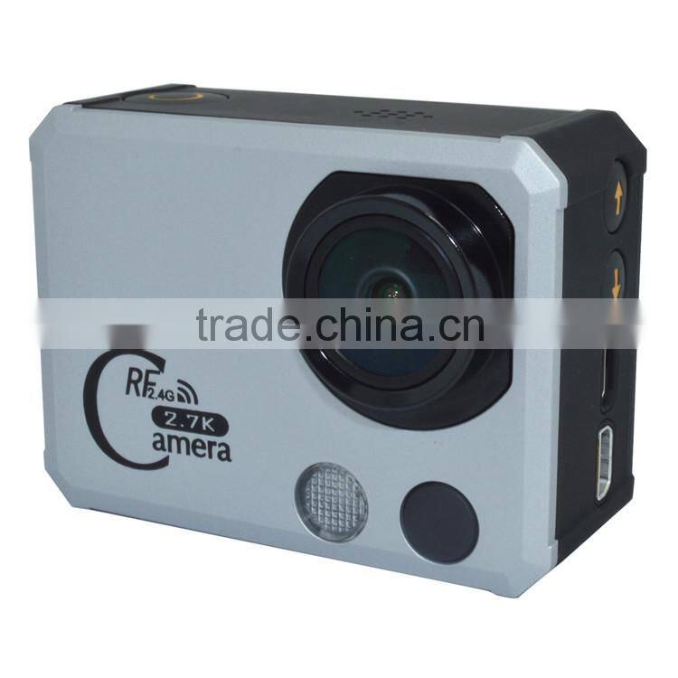 New Arrival Waterproof 50M 2.0 Inch Screen FUll HD Remote Control HD 2.7K 1080P Action Camera