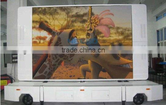 Outdoor advertising trailer LED mobile display, mobile billboards