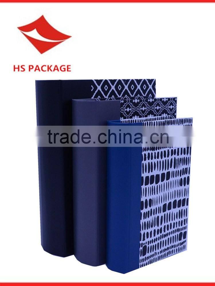 paper nested book shape box .
