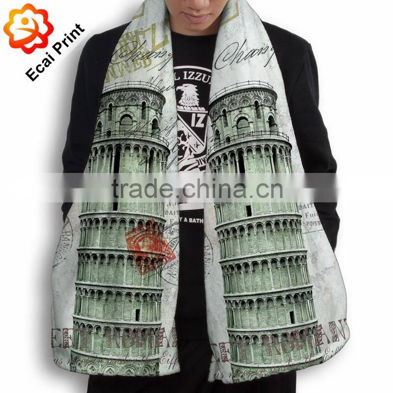high quality hot sell custom made printing softtextile plaid blanket scarf