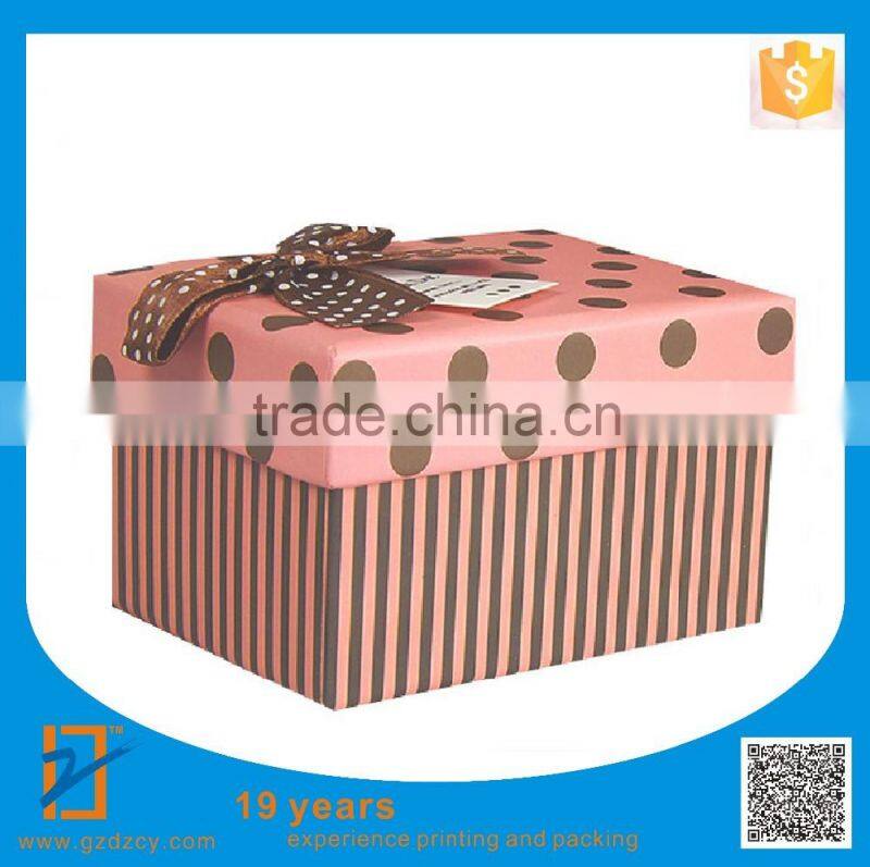 Custom decorative individual wedding cake boxes with handle