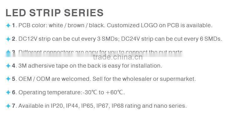 2.4W/M DC12V SMD3528 IP20 30LED/M Flexible Led Strip light