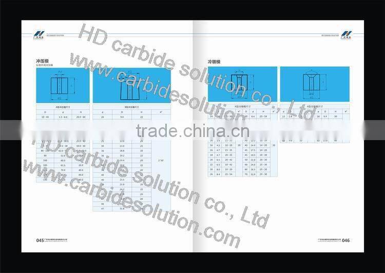 Cemented carbide stamp dies