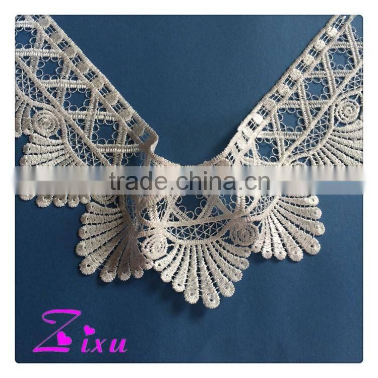 classic design fashionable water soluble chemical embroidered lace trim