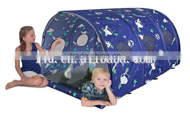 Kids Play Space Capsule Tent With Glow-in-the-Dark Printing